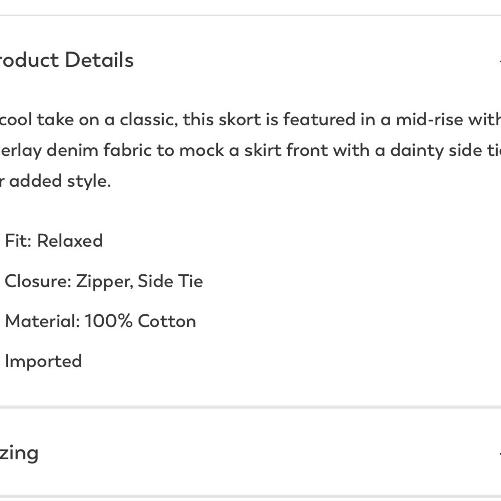 Altar’d State Dylan Side Tie Skort - Picture 6 of 7